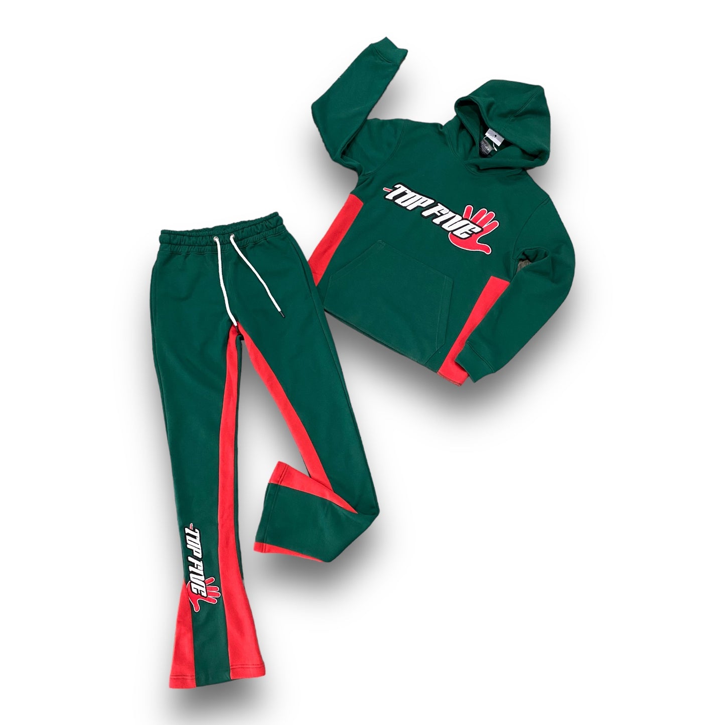 Top 5 "Timeless" Sweatsuit Green/Red